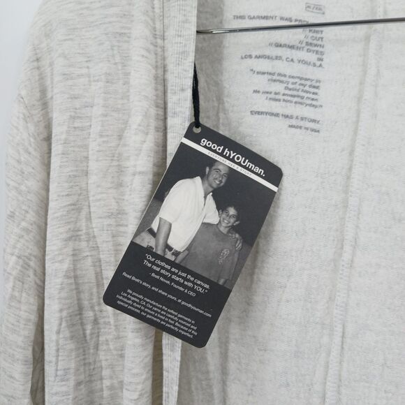 Good Hyouman Maxi Duster Womens XL Heather Gray Casual Comfy Cozy Aesthetic - Picture 6 of 7